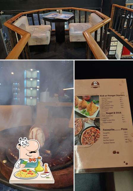 Take a look at the picture displaying food and interior at The Street Cafe