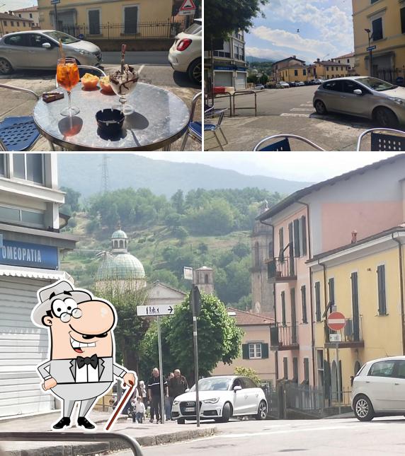 Goditi la vista dall'area esterna di Bar Moderno