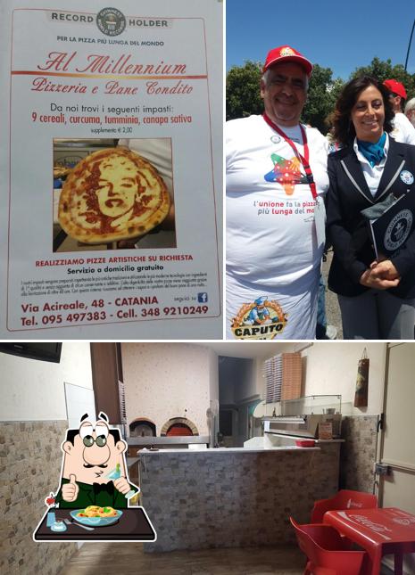 PIZZERIA Al MILLENNIUM si caratterizza per la cibo e interni
