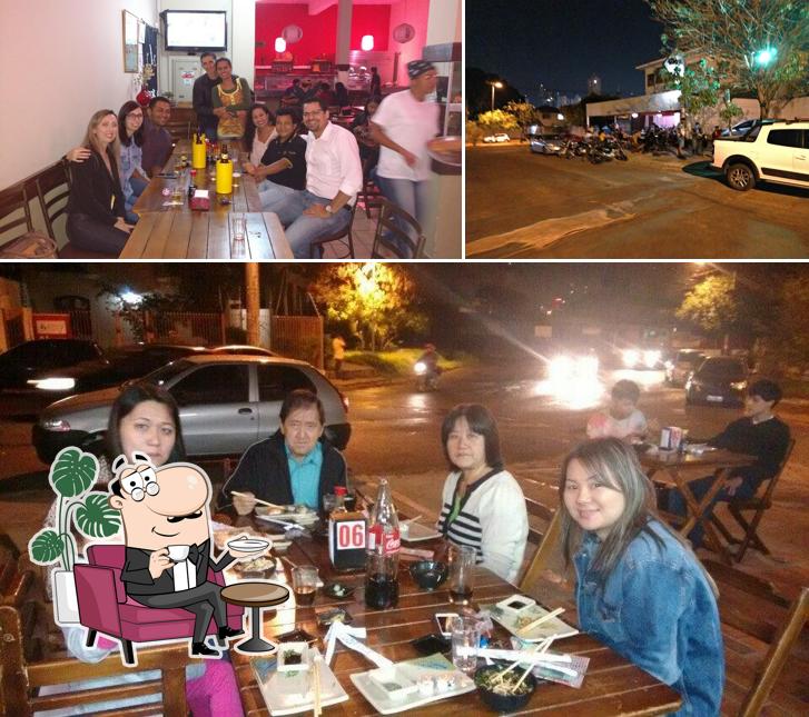 O Wasabi Sushi Delivery se destaca pelo interior e exterior