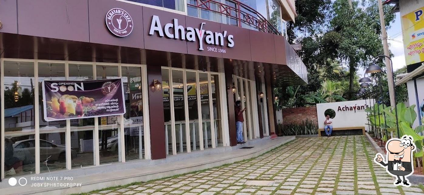 The exterior of Achayan’s Cafe