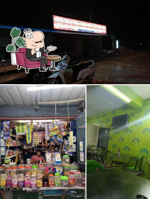 The interior of A One (ac) restaurant