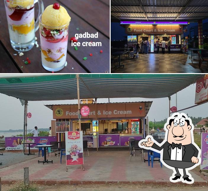 Among different things one can find interior and food at Food Court The Container Shop.Ideal Ice Cream