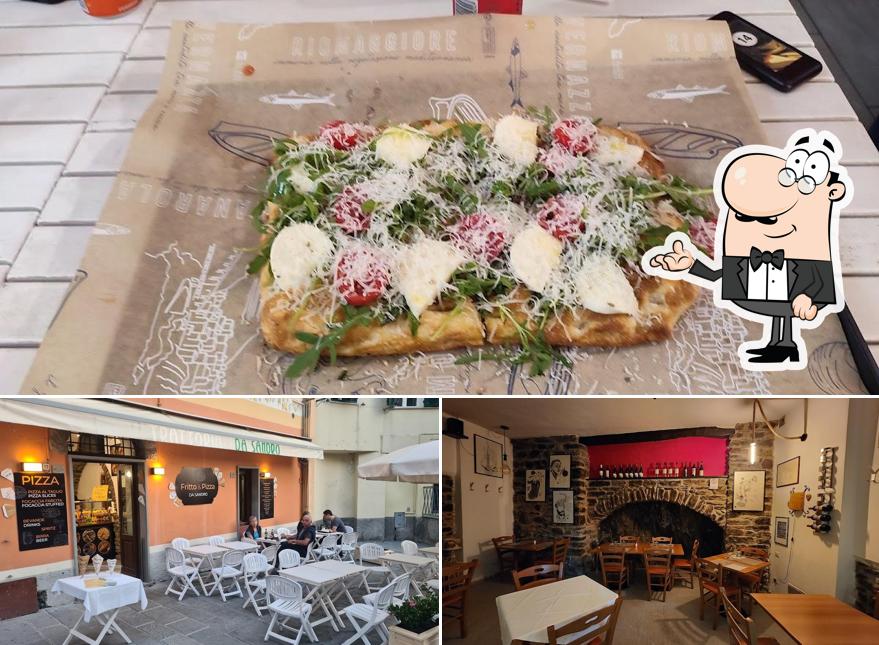 Dai un’occhiata alla foto che presenta la interni e cibo di Fritto e pizza da Sandro