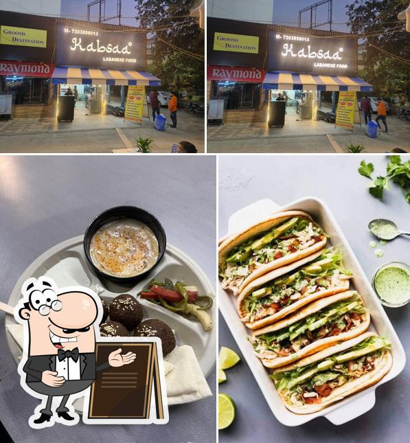 The picture of exterior and food at Kabsaa