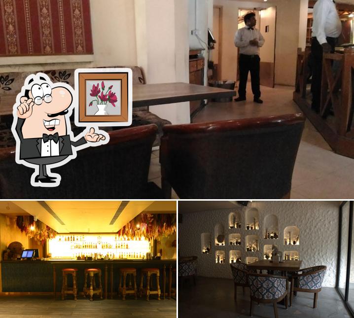The interior of Aangan Restro Bar