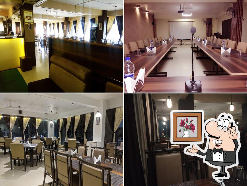 The interior of Madhuban Restaurant Pure Veg