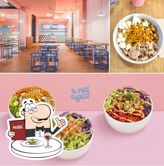 La cibo e interni del ristorante