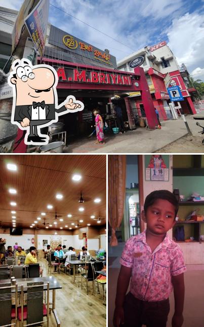 Among different things one can find interior and exterior at A.M Biriyani and Fast Food