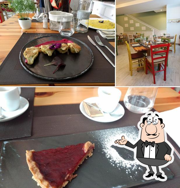 Dai un’occhiata alla foto che presenta la interni e bevanda di L'asparago