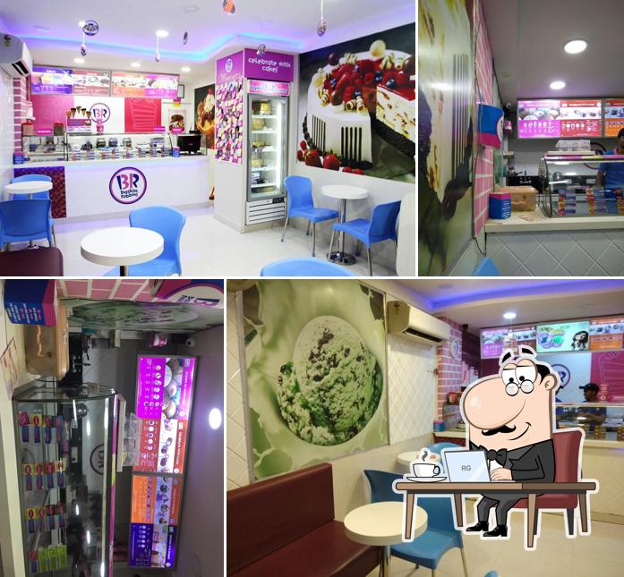 Check out how Baskin Robbins looks inside