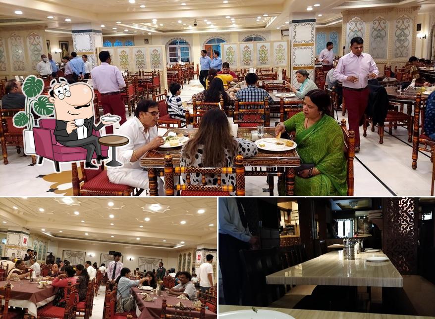 Take a seat at one of the tables at Govinda's Restaurant