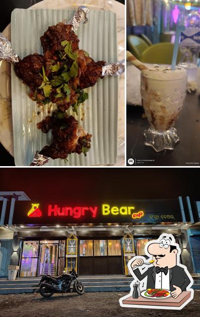 The picture of food and exterior at Hungry Bear Cafe, Talcher