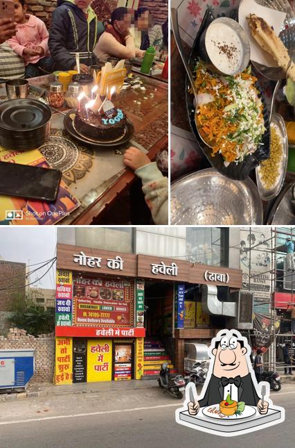 NOHAR KI HAVELI DHABA is distinguished by food and exterior