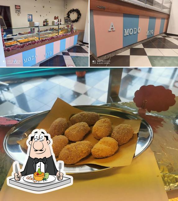 Dai un’occhiata alla immagine che raffigura la cibo e interni di Pizzeria A Modo Mio Montevarchi Pestello