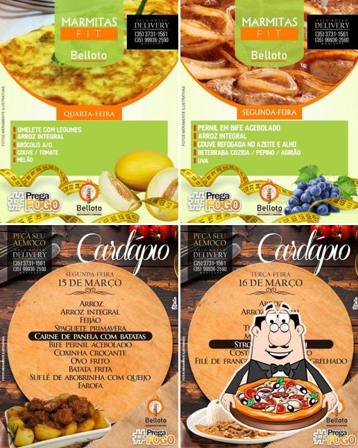 Experimente pizza no Belloto Espetinho e Churrascaria