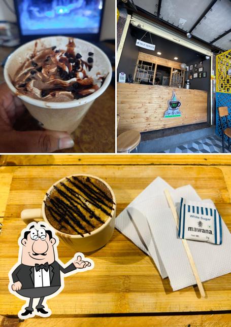 Among various things one can find interior and beverage at COC - Cup Of Chai