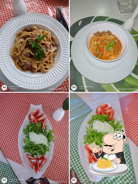 Espaguete carbonara em D'Chapeu