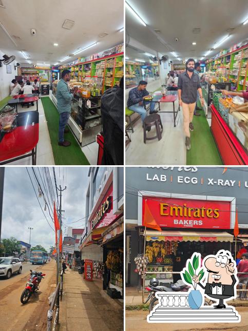Among various things one can find exterior and interior at Emirates Bakery