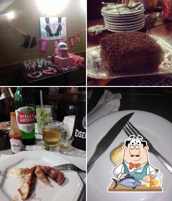 Salmão grelhado em Estação Grill