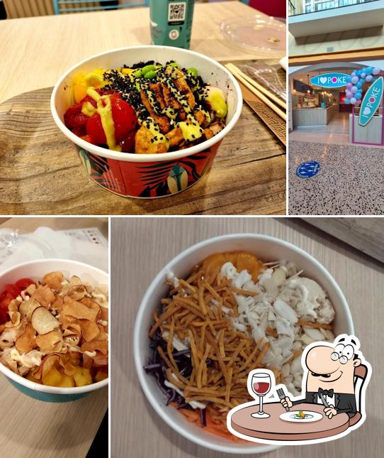 Cibo al I Love Poke Porto Allegro