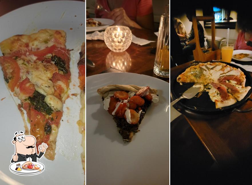 Escolha diferentes variedades de pizza