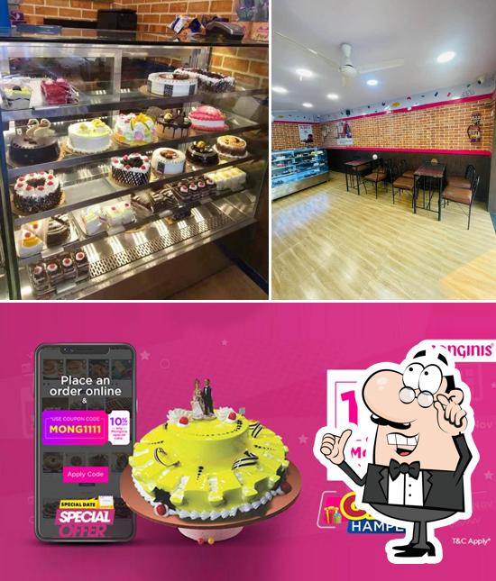 The interior of Monginis Cake Shop