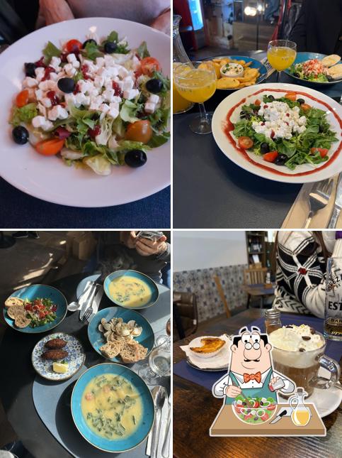 Salade grecque à Tasca Portuguesa