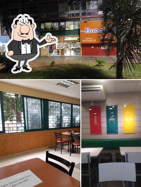A foto do Subway’s interior e exterior