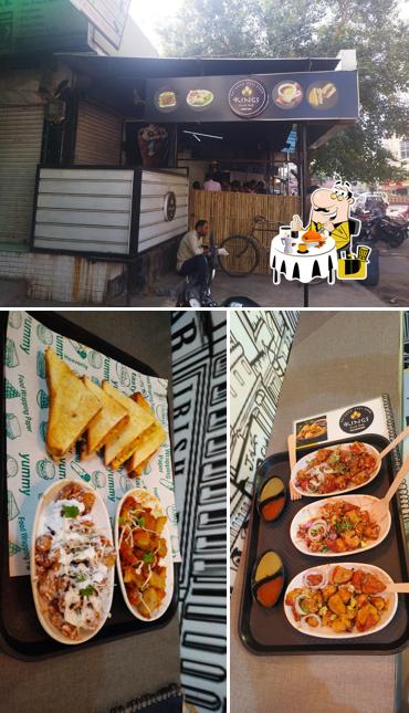 Check out the image displaying food and exterior at Kings food hub