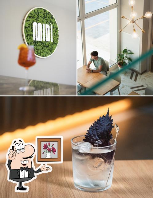 Gli interni di Midì Caffè & Lounge