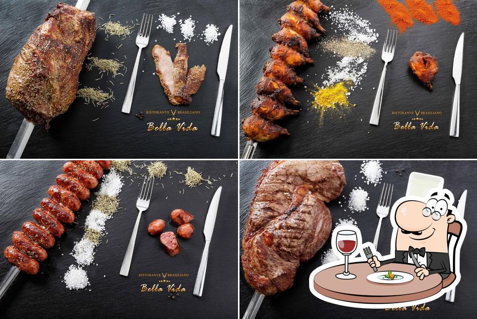 Cibo al Bella Vida Ristorante Brasiliano sul mare
