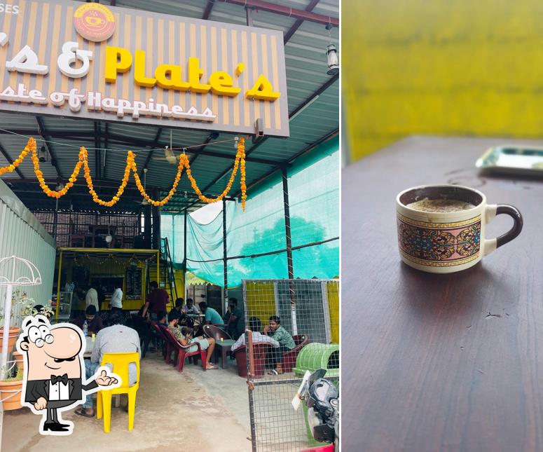 The interior of Cups & Plates cafe & restaurant