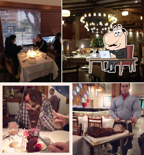 O interior do Bovinu's Churrascaria Rebouças