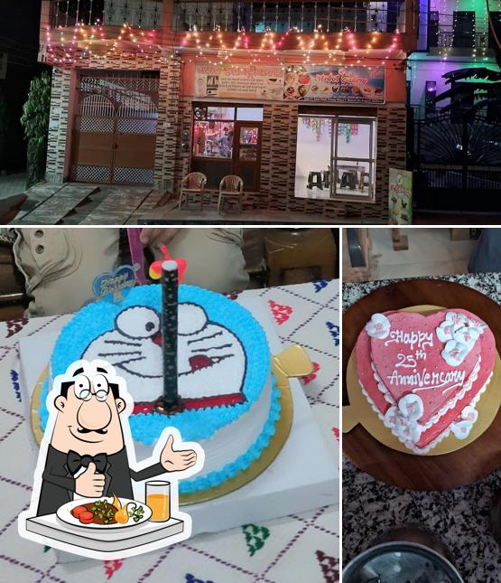 The image of food and interior at Anant Bakery