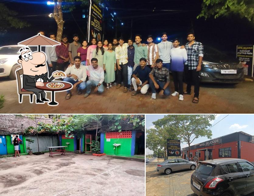 The exterior of Delicious Restaurant