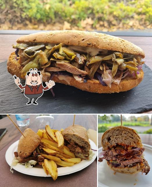 Panino con maiale stirato al Majò