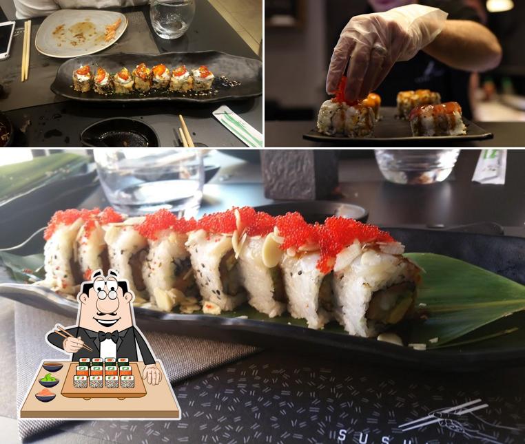 Scegli le varie opzioni di sushi