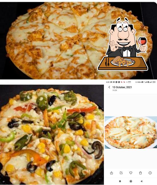 Pick pizza at S N S Bites