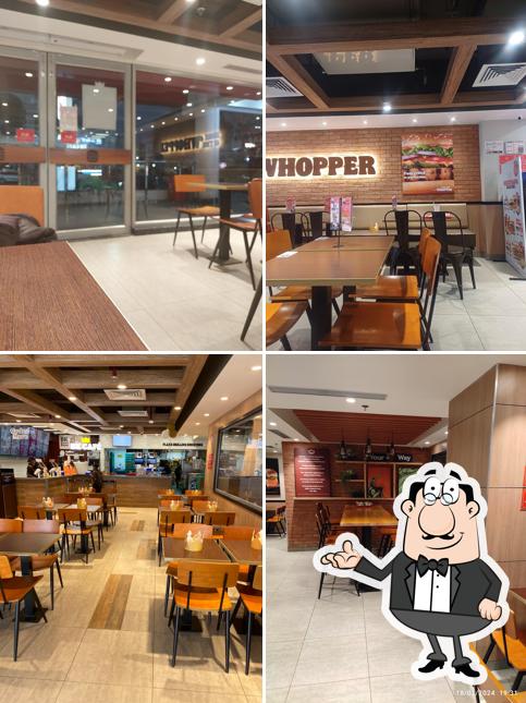 The interior of Burger King