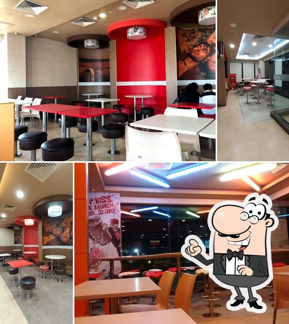 The interior of KFC The interior of KFC