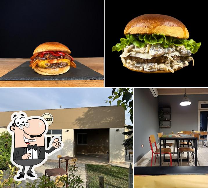 La interni e cibo del ristorante
