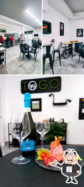 Gli interni di TOGO Bar & Osteria