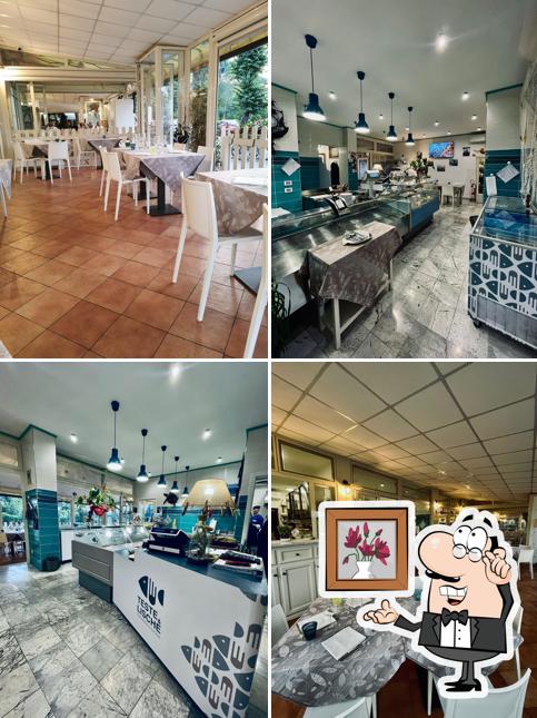 Gli interni di Teste & Lische - Pescheria e cucina