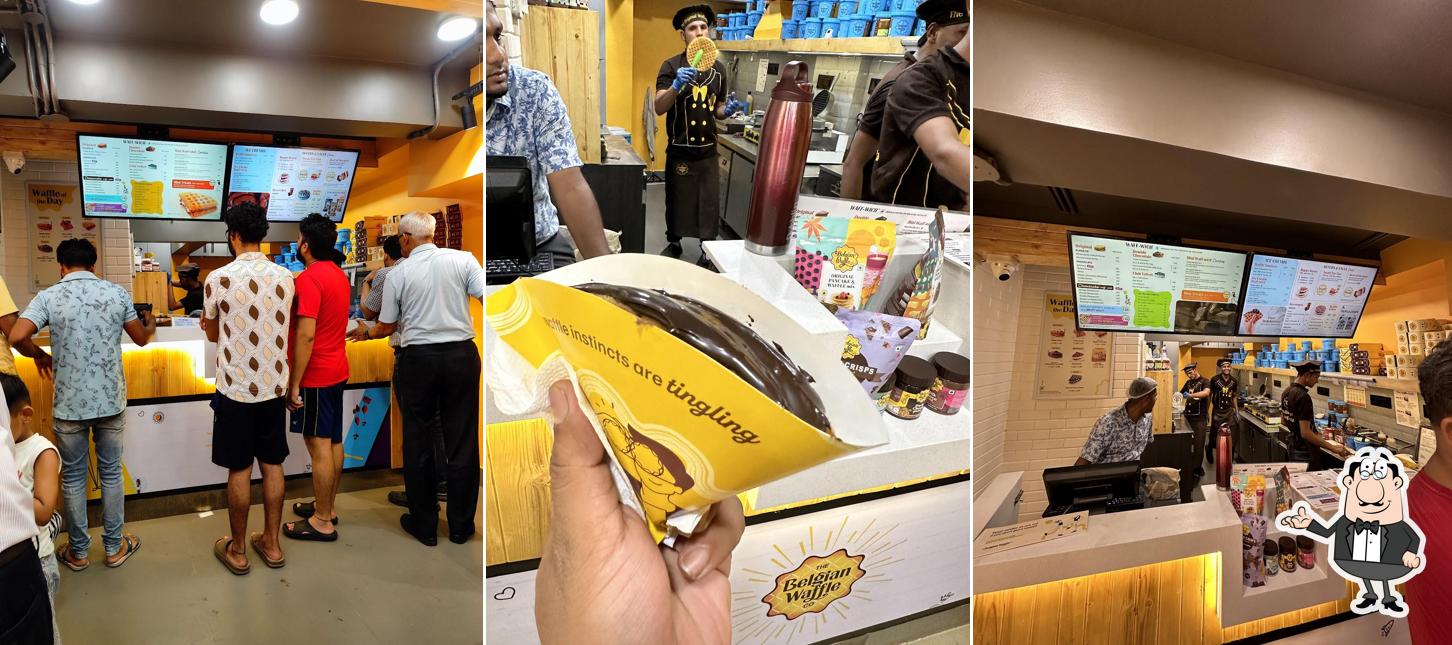 The interior of The Belgian Waffle co