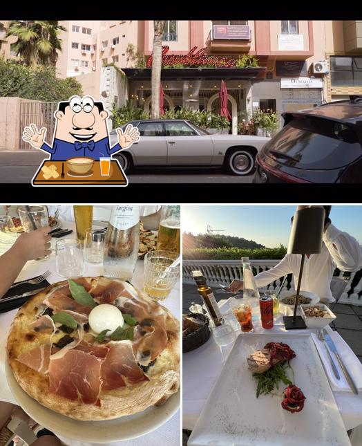 Tra le diverse cose da Casablanca - Garden Bar si possono trovare la cibo e esterno