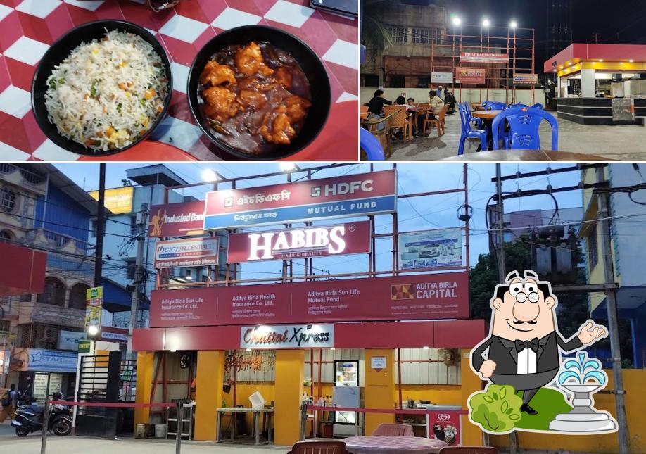 The picture of exterior and food at Chattal Xpress