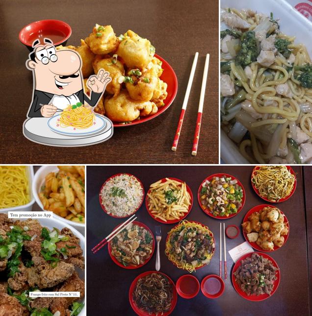 Espaguete carbonara em Yakisoba Jacareí