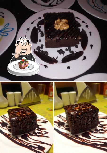 Chocolate cake at Tanaya Restaurant