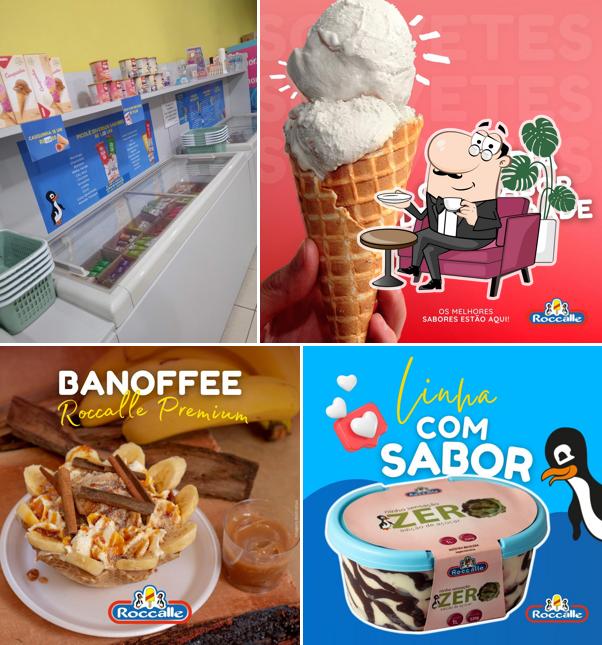 O interior do Sorvetes Roccalle - Uni 02 - Massas, Açaí, Milk-Shake e muito mais!
